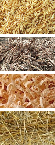 農(nóng)作物原料如麥桿、稻桿、玉米秸稈、稻殼、花生殼和其它農(nóng)作物